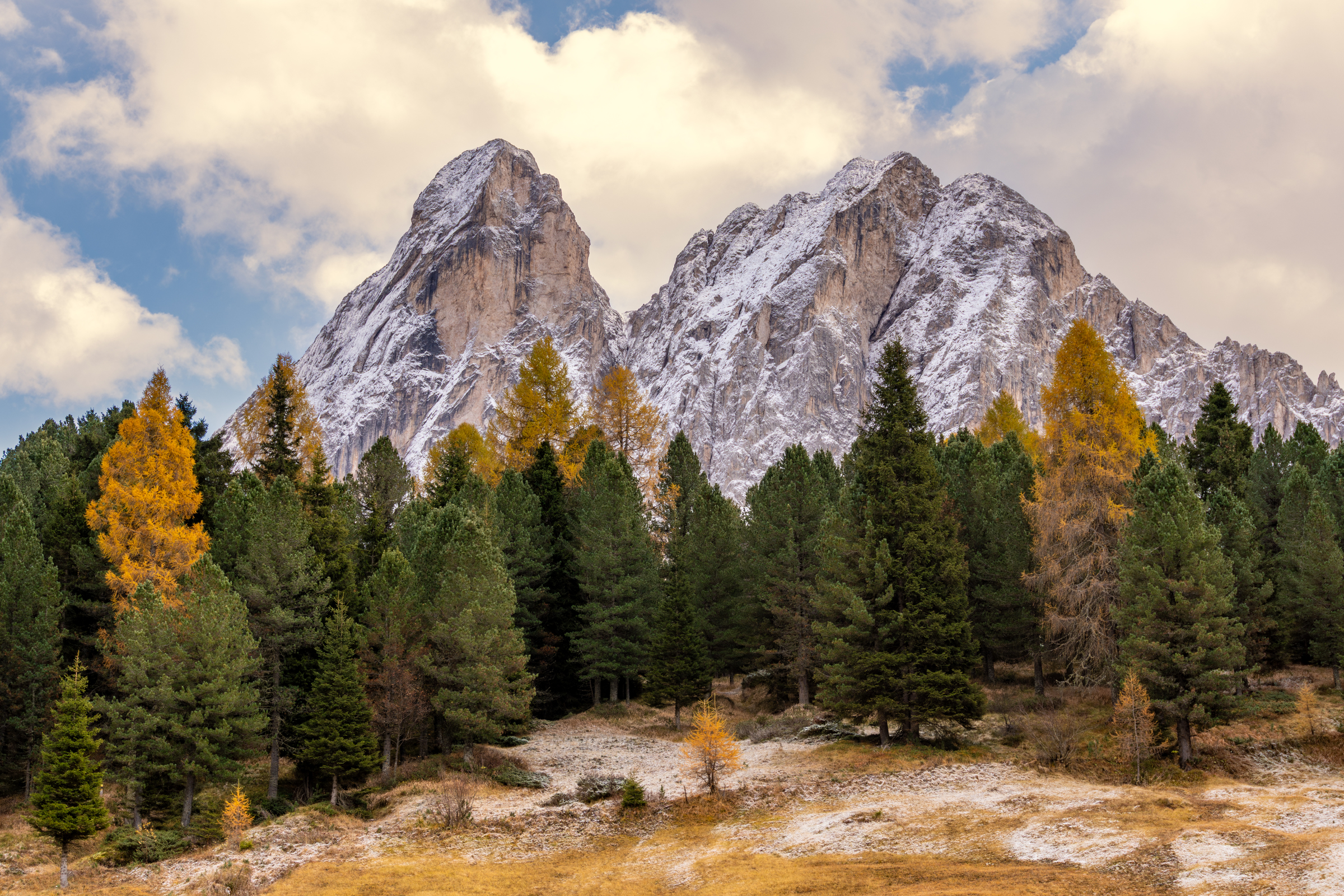 Dolomite Mountains from Würzjoch, Southtirol