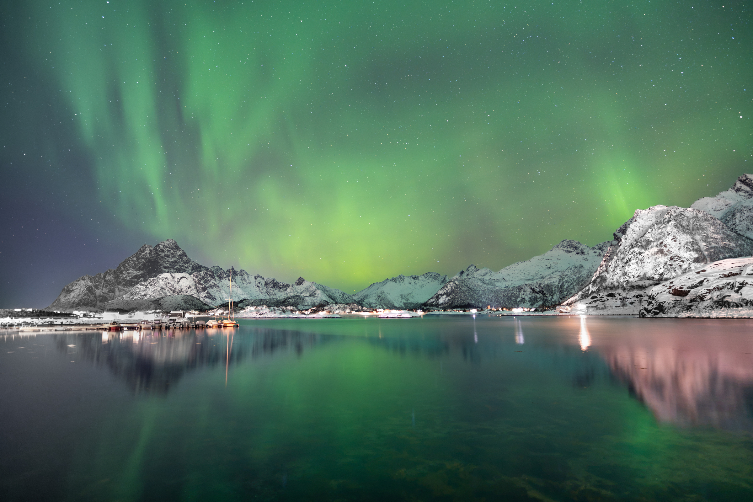 Polarlichter über den Lofoten
