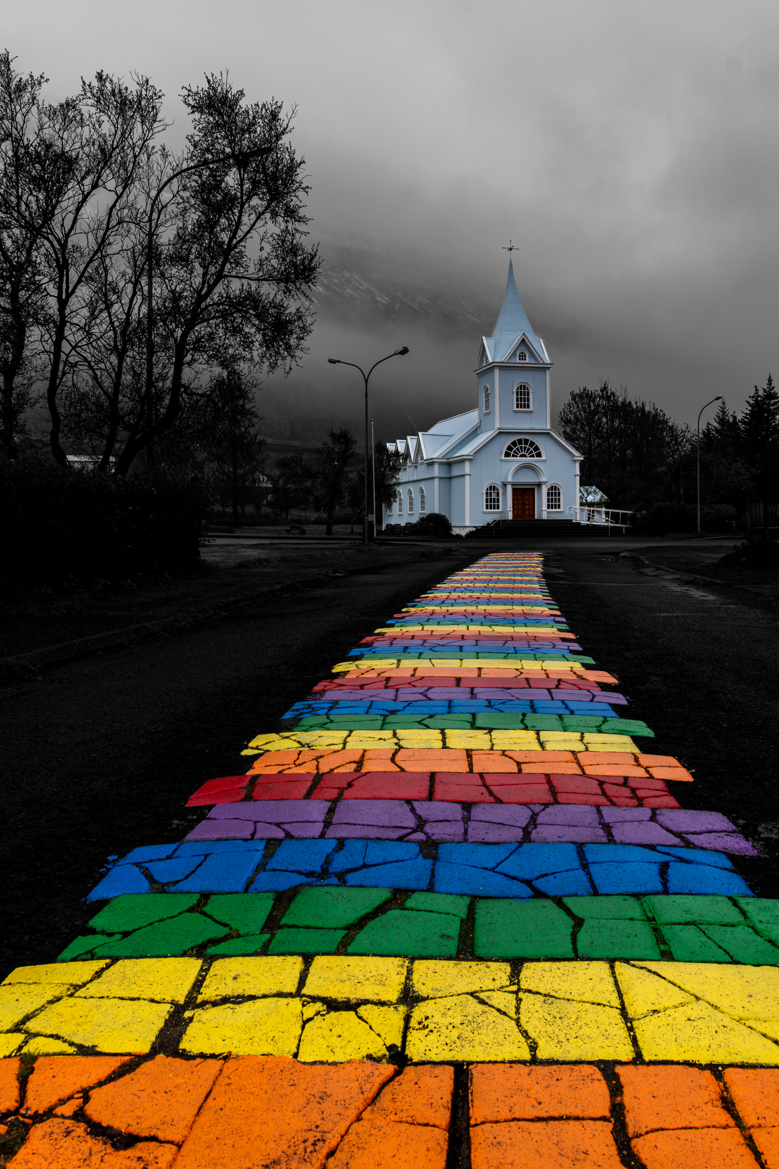 Rainbow Street in Seydisfjörður